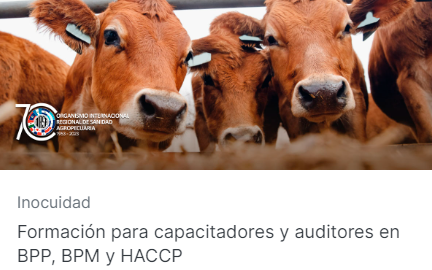 Formación para capacitadores y auditores en BPP, BPM y HACCP